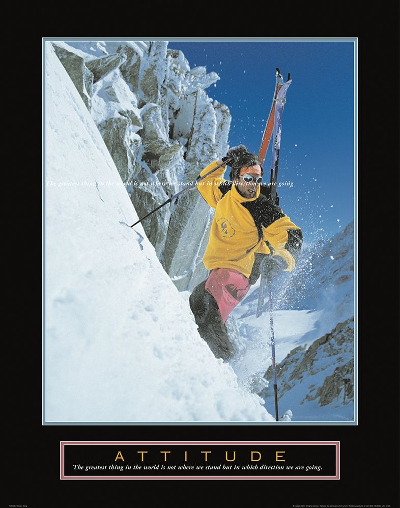 Attitude - Skier art print by Unknown for $57.95 CAD