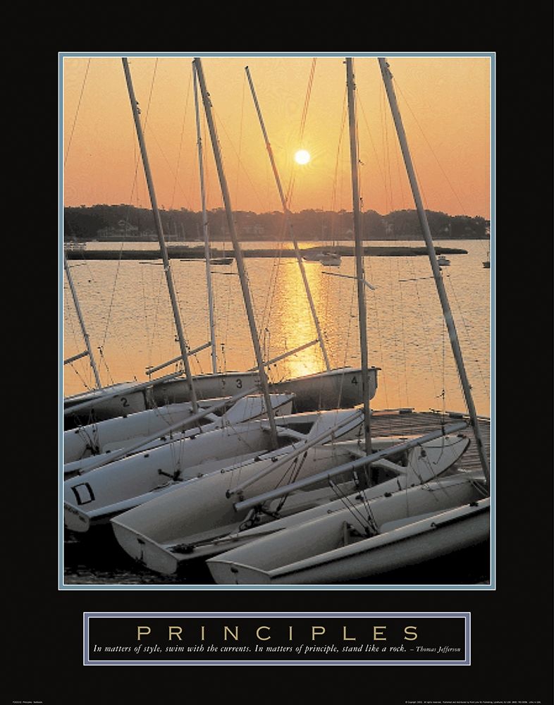 Principles - Sailboats art print by Unknown for $57.95 CAD