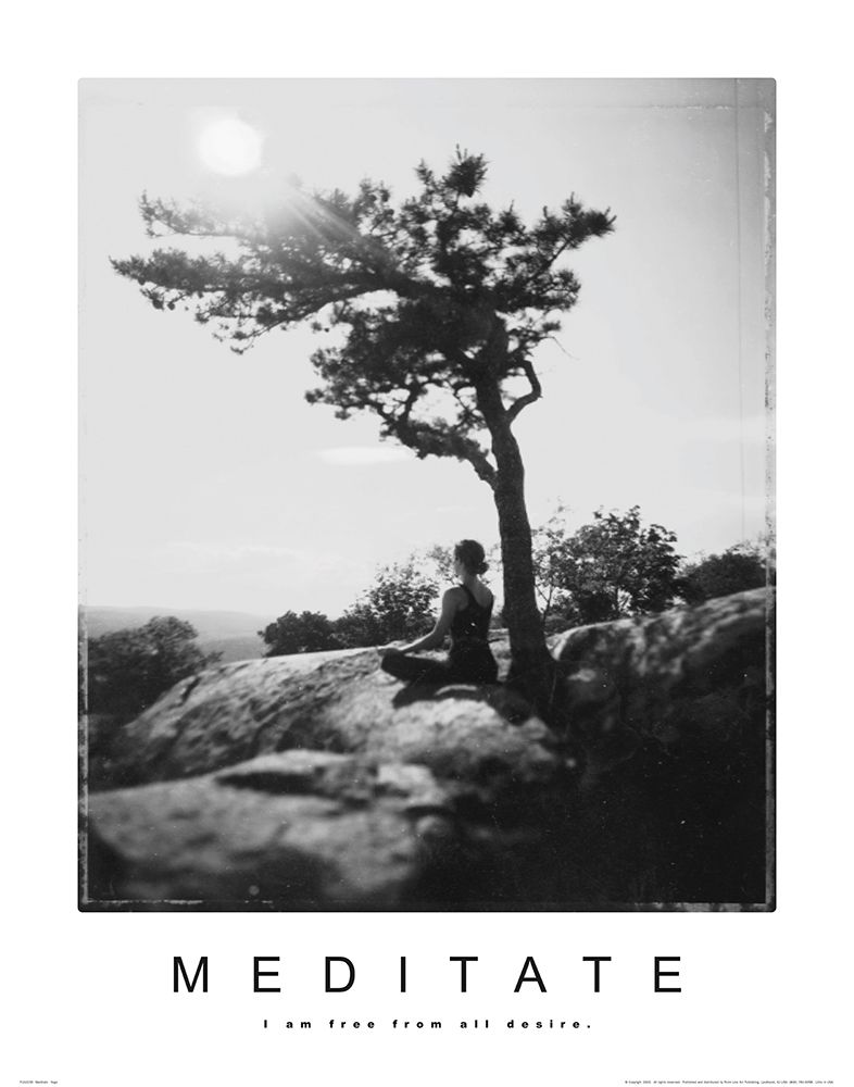 Meditate - Yoga art print by Unknown for $57.95 CAD