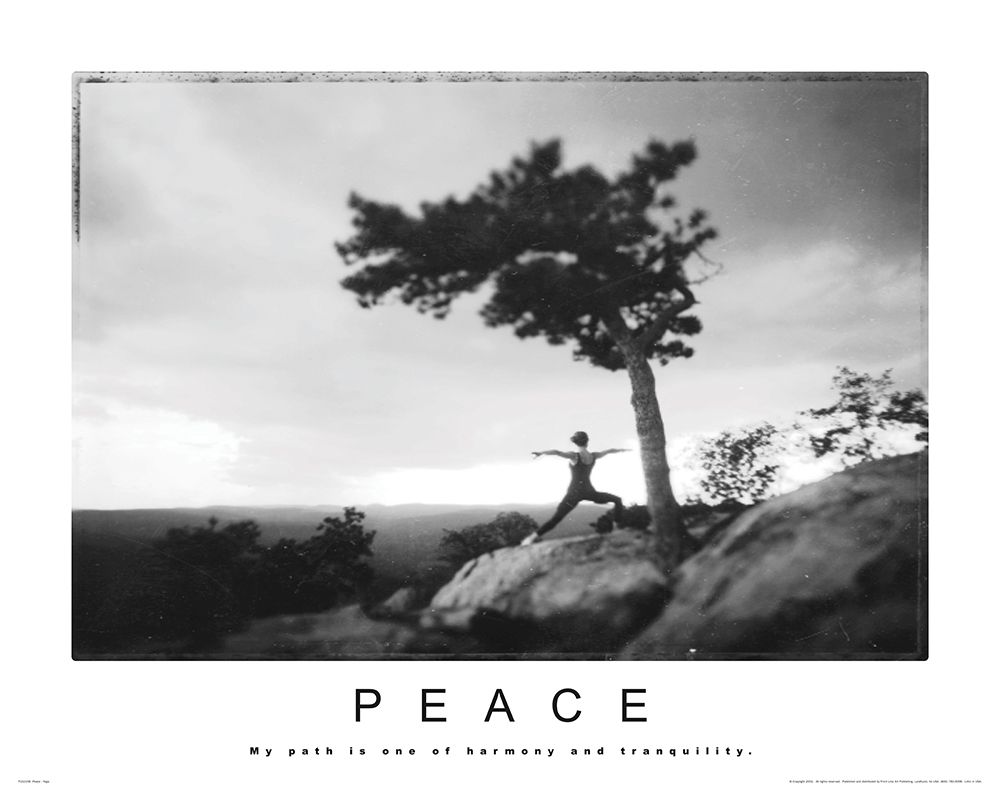 Peace - Yoga art print by Unknown for $57.95 CAD
