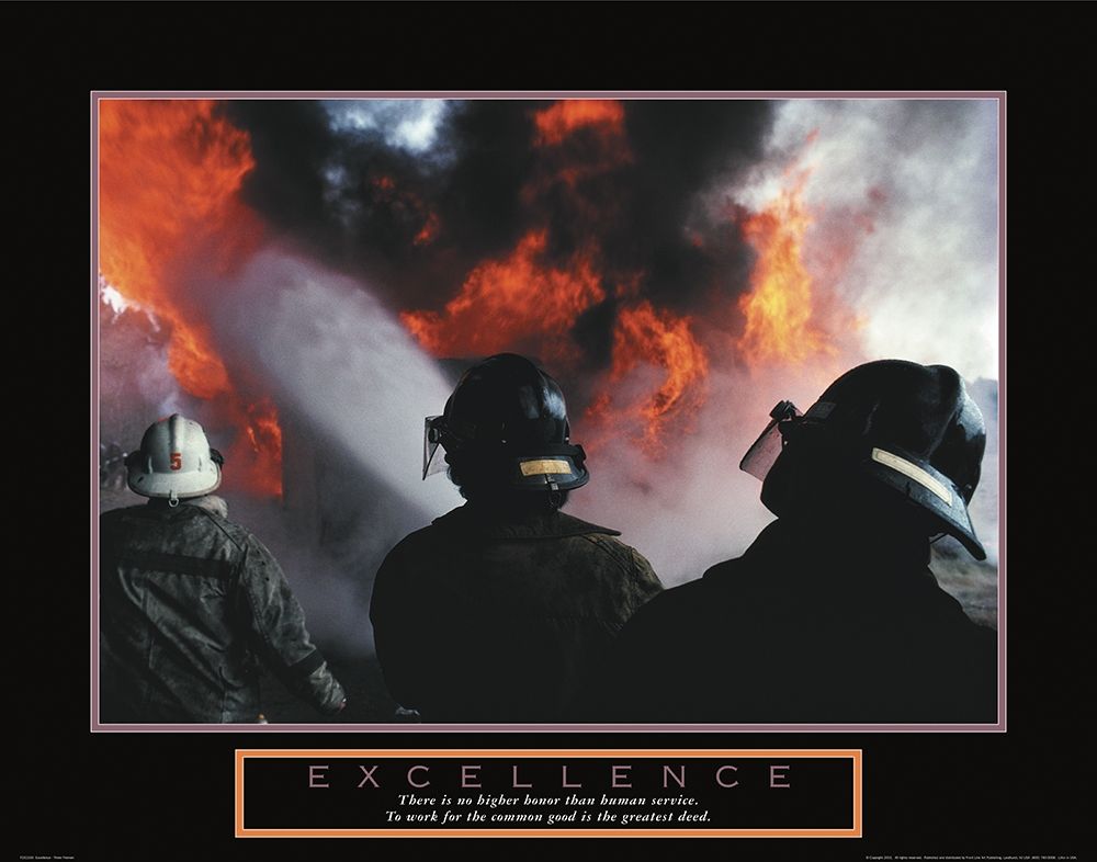 Excellence - Fireman art print by Unknown for $57.95 CAD