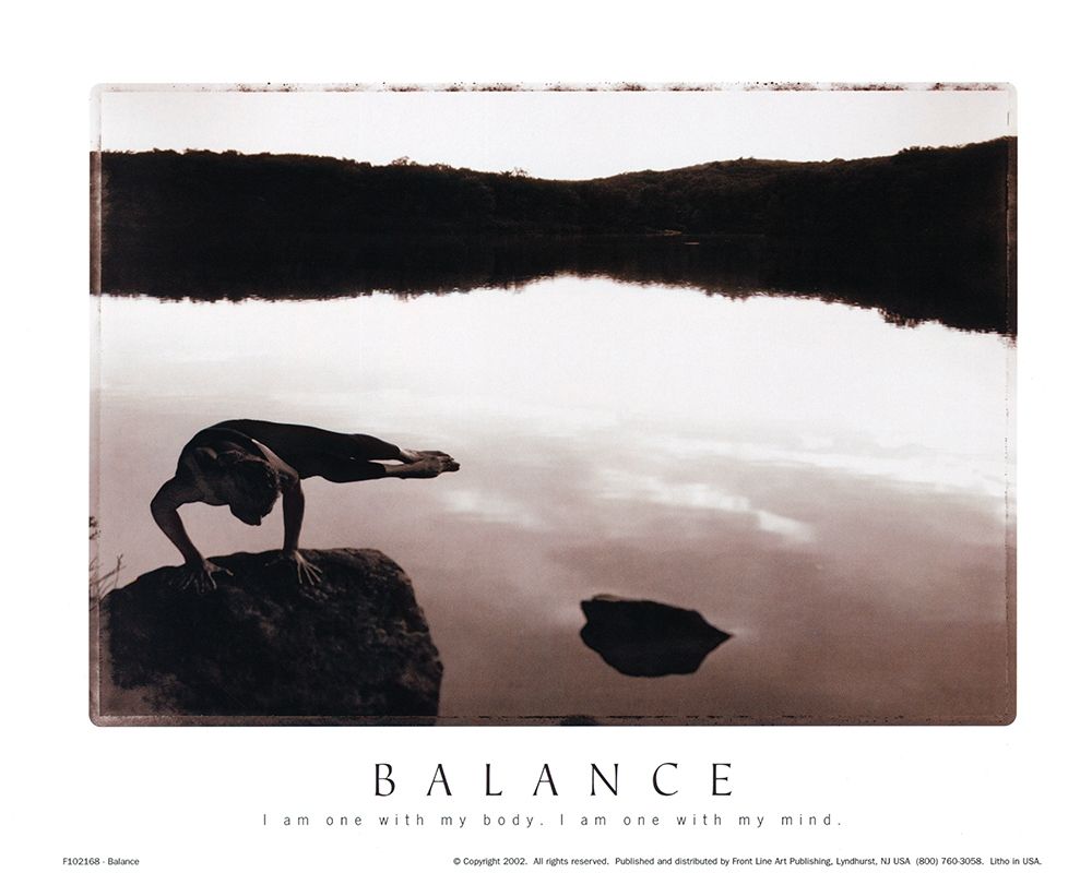 Balance - Yoga art print by Unknown for $57.95 CAD