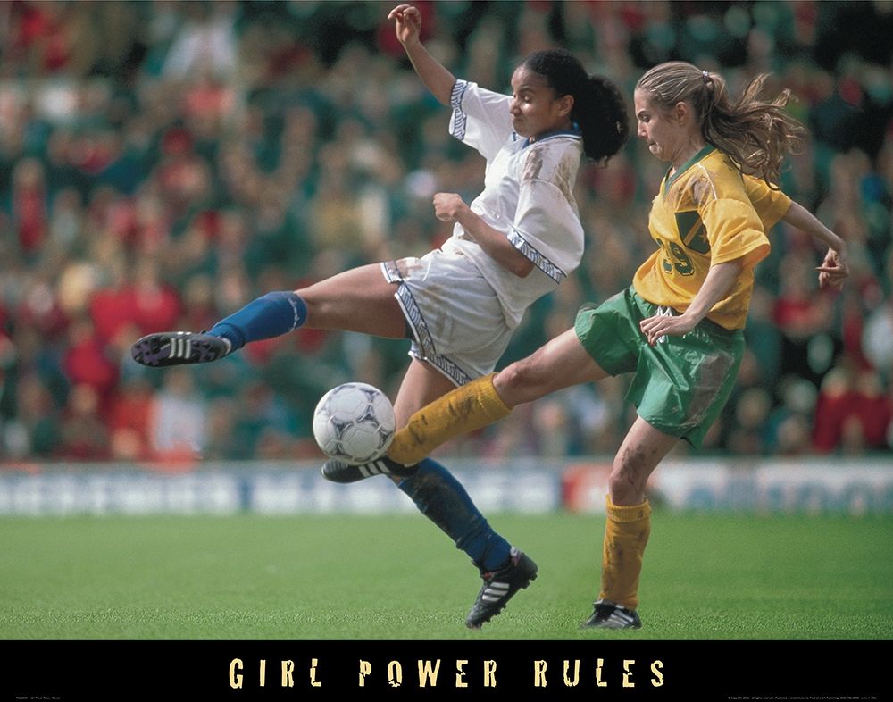 Girl Power - Soccer art print by Unknown for $57.95 CAD