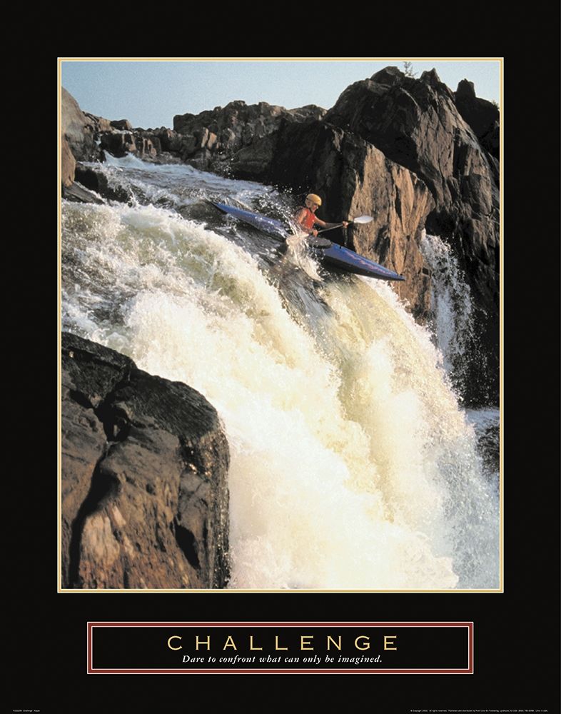 Challenge - Kayak art print by Unknown for $57.95 CAD