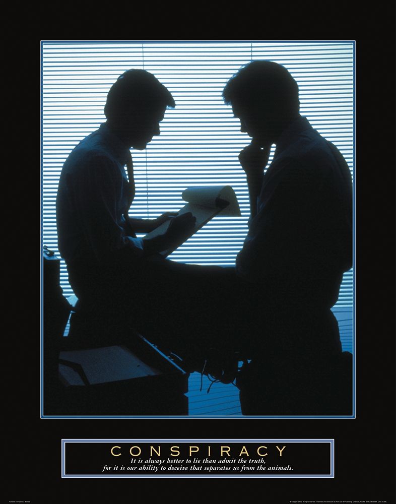 Conspiracy - Office art print by Frontline for $57.95 CAD