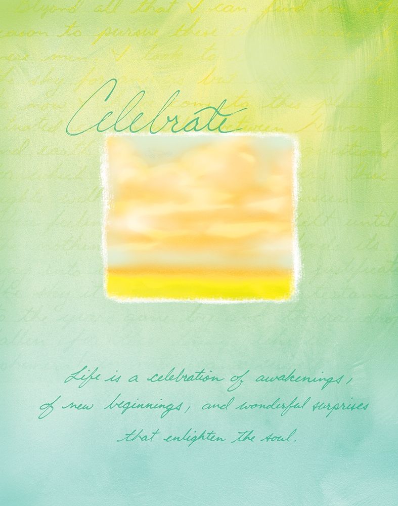Celebrate Inspirational art print by Frontline for $57.95 CAD