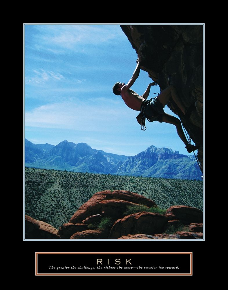 Risk - Climber art print by Frontline for $57.95 CAD