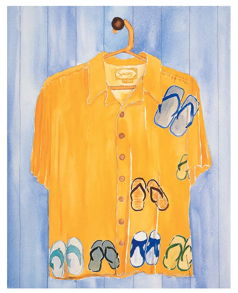 Flip Flop Shirt art print by Frontline for $57.95 CAD