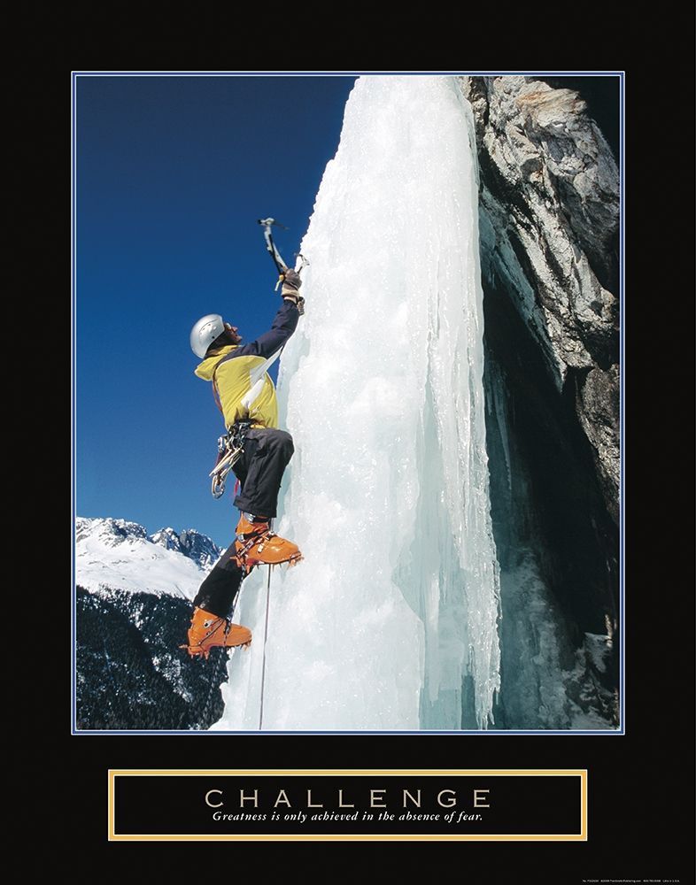 Challenge - Ice Climber art print by Frontline for $57.95 CAD