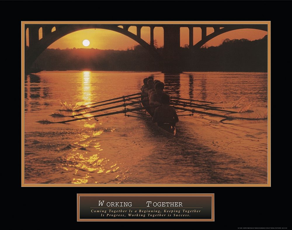 Working Together - Sculling art print by Frontline for $57.95 CAD
