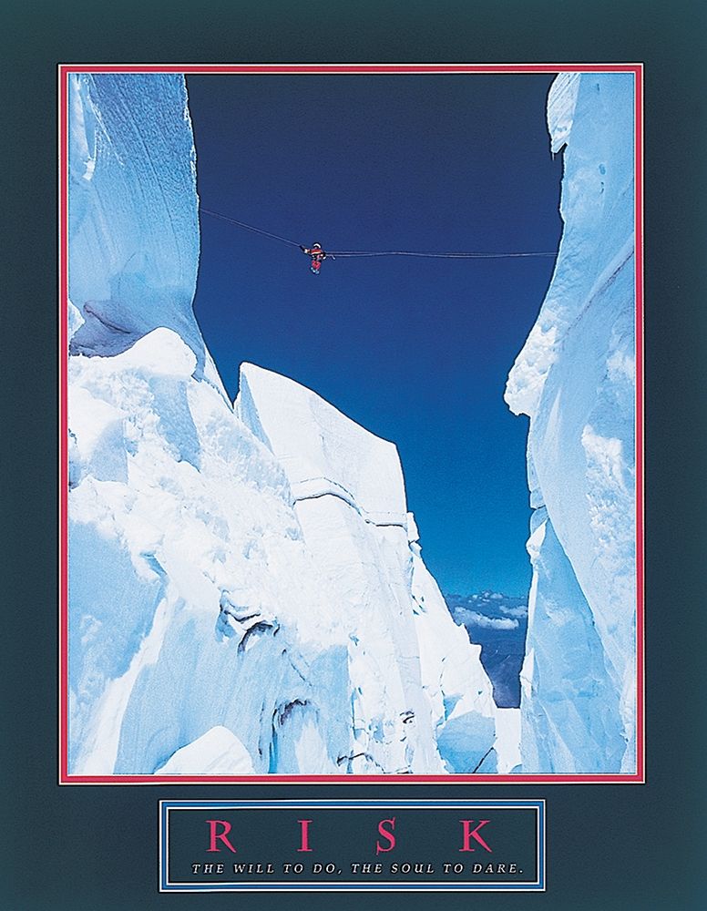 Climber - Risk art print by Unknown for $57.95 CAD