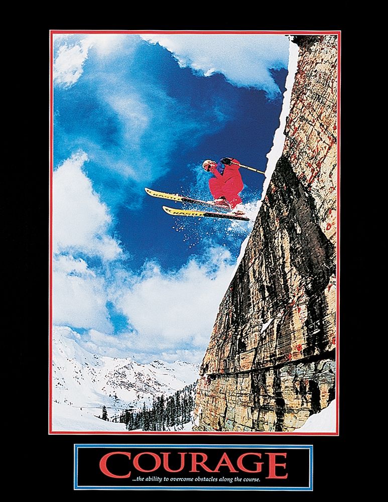Ski - Courage art print by Unknown for $57.95 CAD