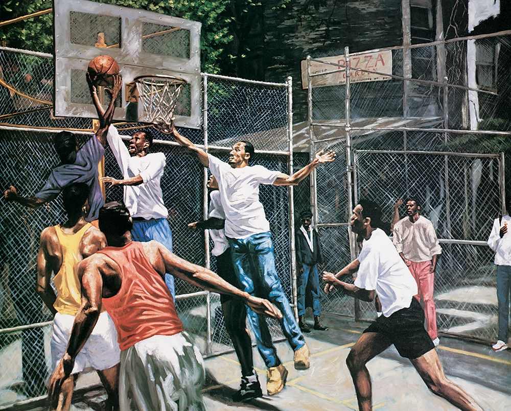 Basketball Pick Up art print by Unknown for $57.95 CAD