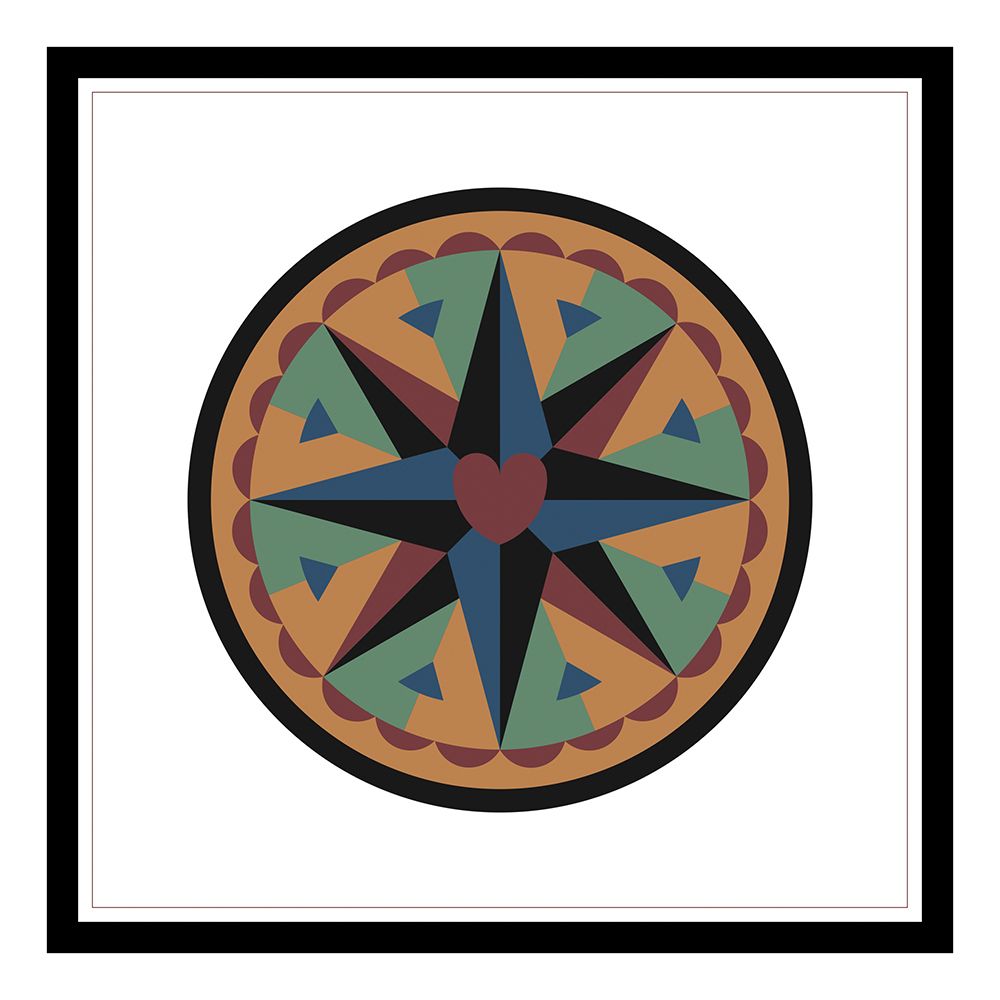 Hex Heart art print by Unknown for $57.95 CAD