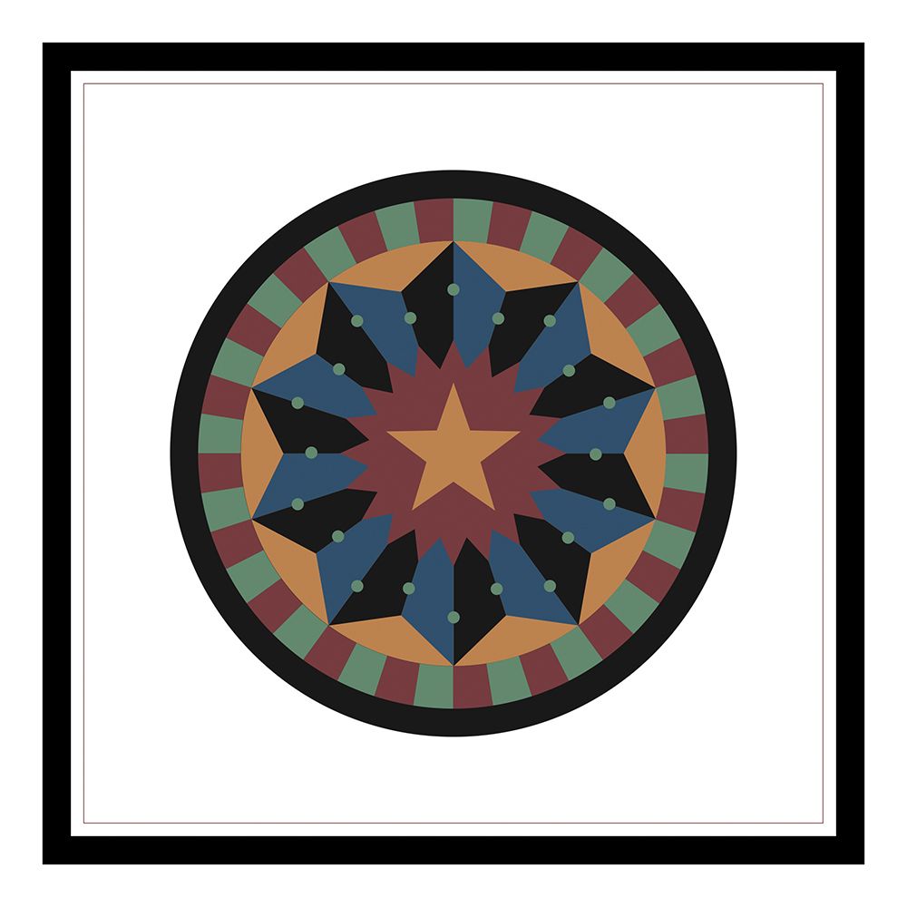 Hex Star art print by Unknown for $57.95 CAD