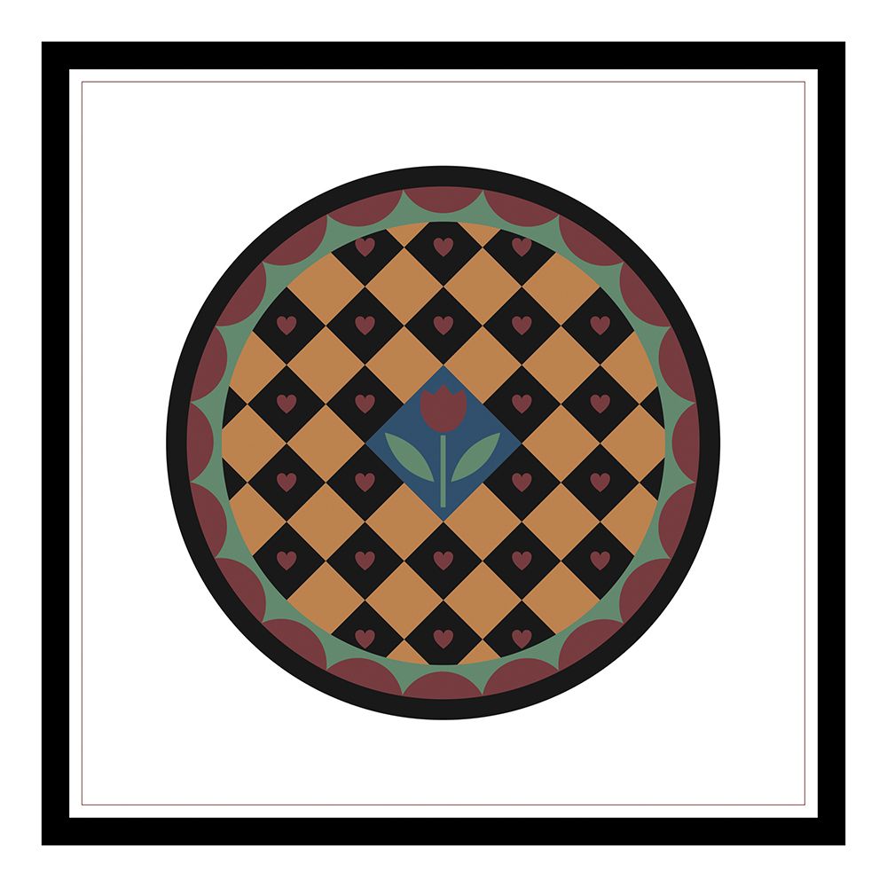 Hex Flowers art print by Unknown for $57.95 CAD