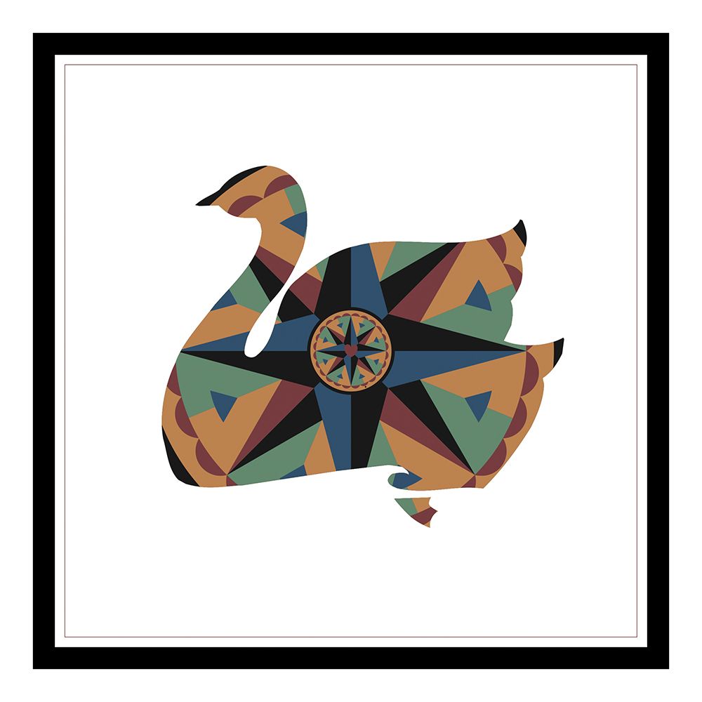 Hex Swan art print by Unknown for $57.95 CAD