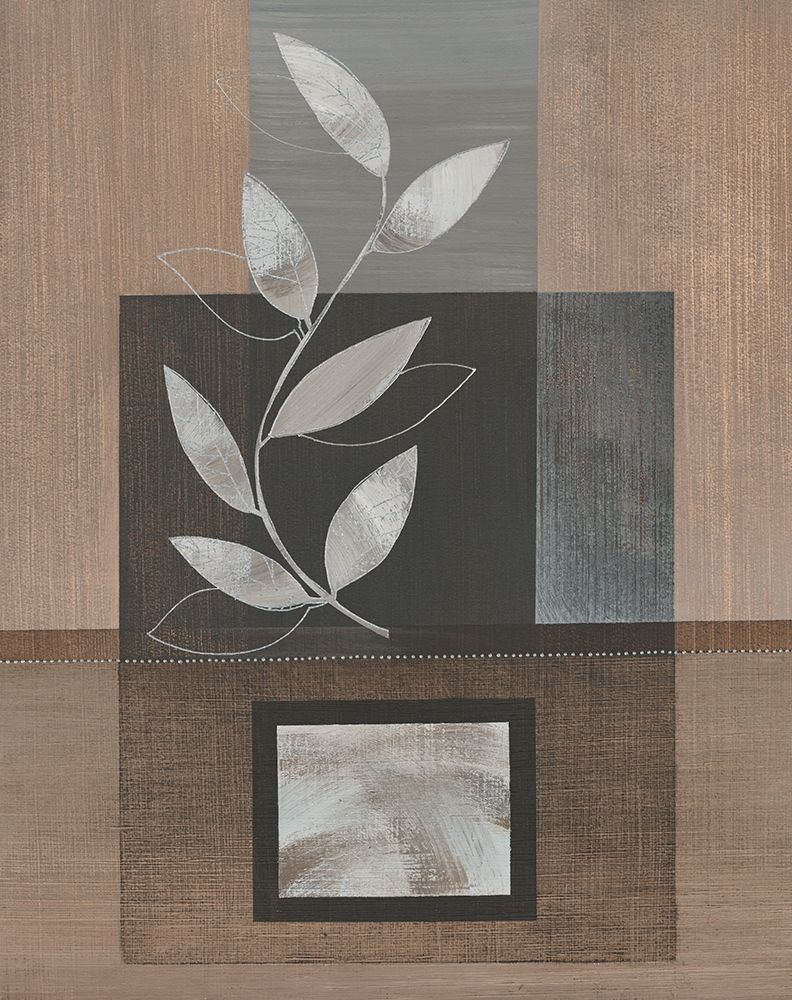 Metallic Leaves I art print by Jugeat for $57.95 CAD
