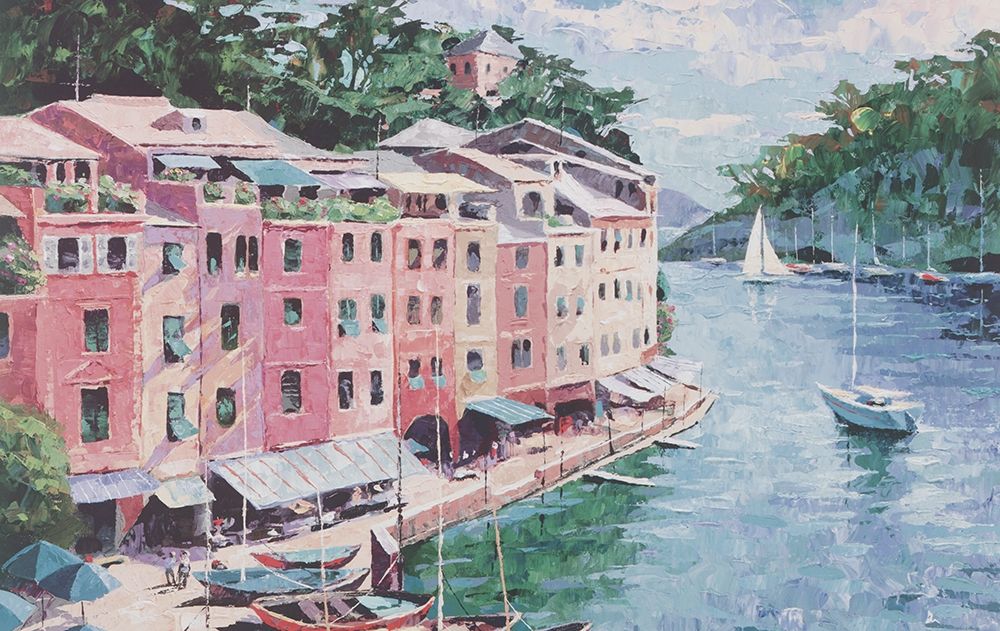 Pink Houses I art print by Unknown for $57.95 CAD