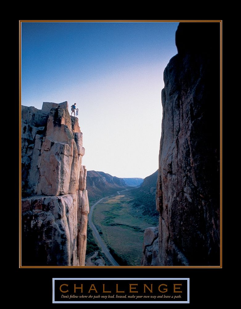 Climber - Challenge art print by Unknown for $57.95 CAD