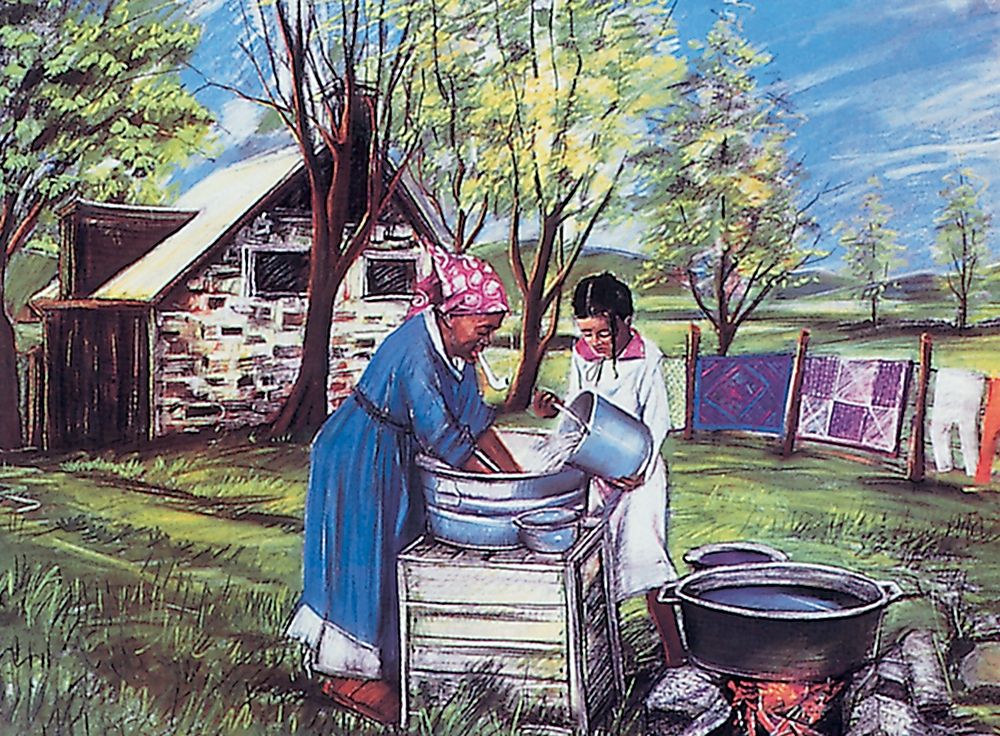 Laundry Day art print by Unknown for $57.95 CAD