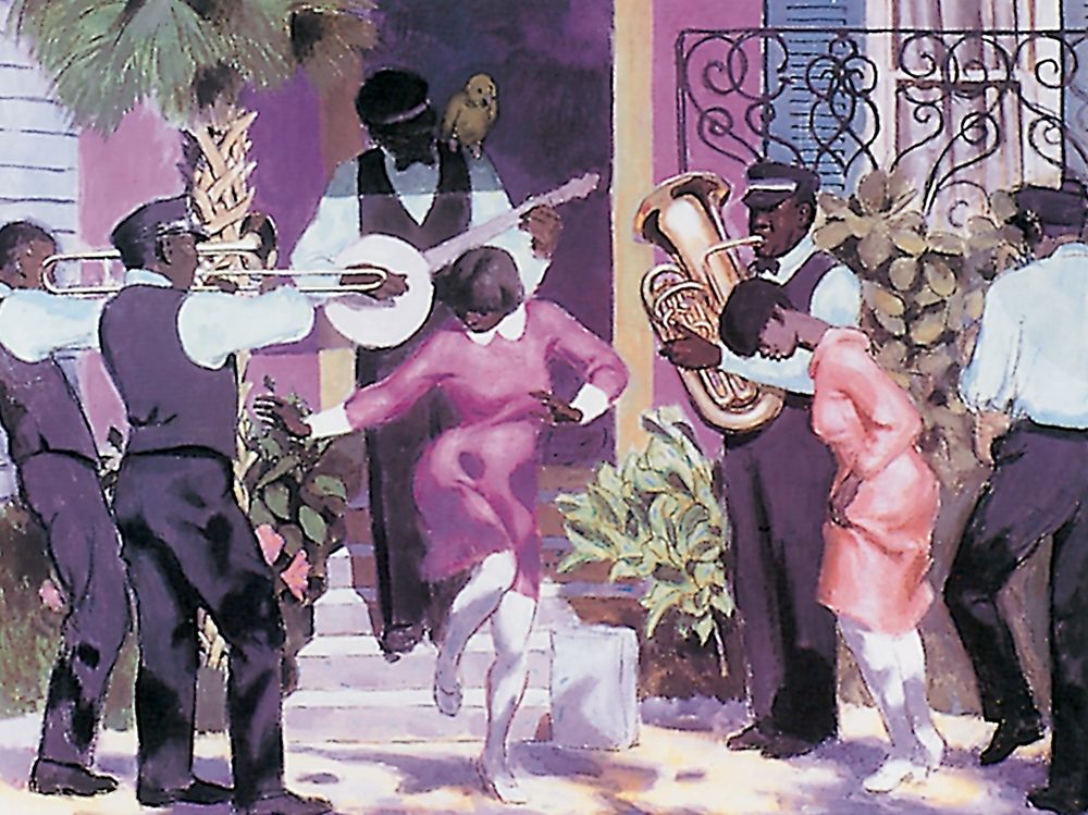 Dancin in the Street art print by Unknown for $57.95 CAD