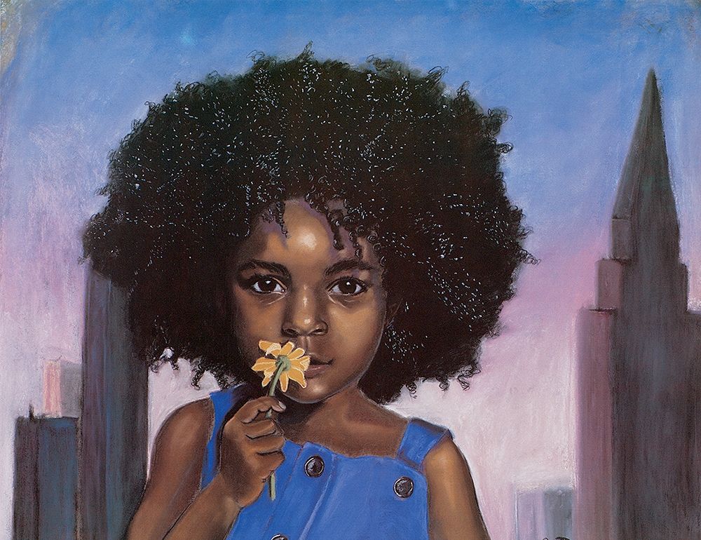 Girl and Flower art print by Unknown for $57.95 CAD