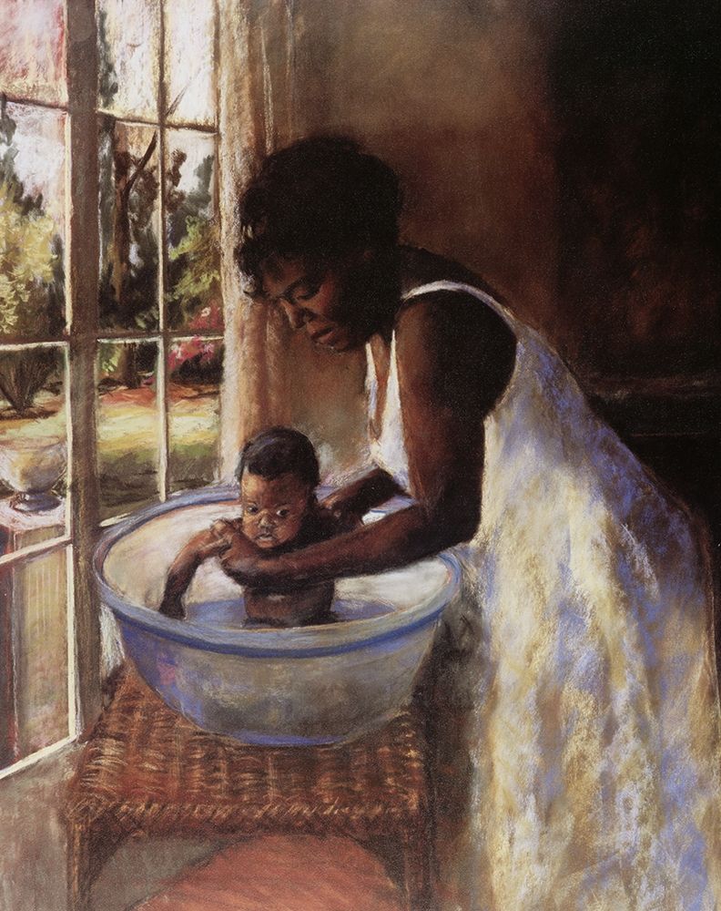 Washing Baby art print by Unknown for $57.95 CAD