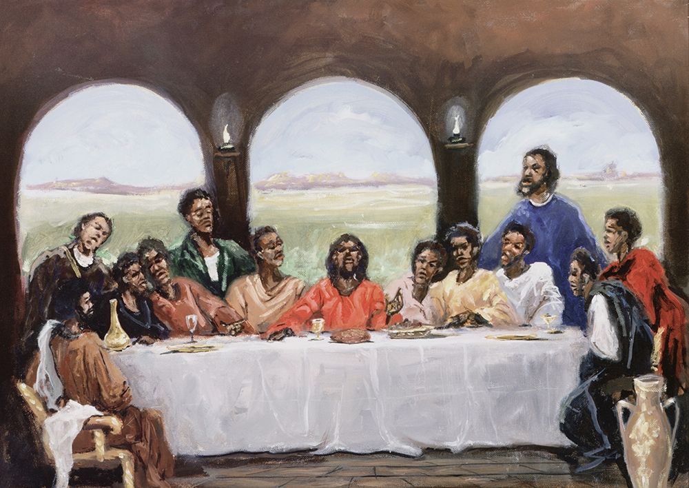 Black Last Supper art print by Unknown for $57.95 CAD