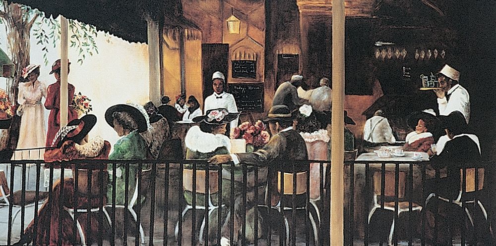 Cafe art print by Unknown for $57.95 CAD