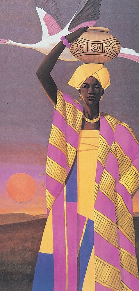 Woman and Vase art print by Unknown for $57.95 CAD