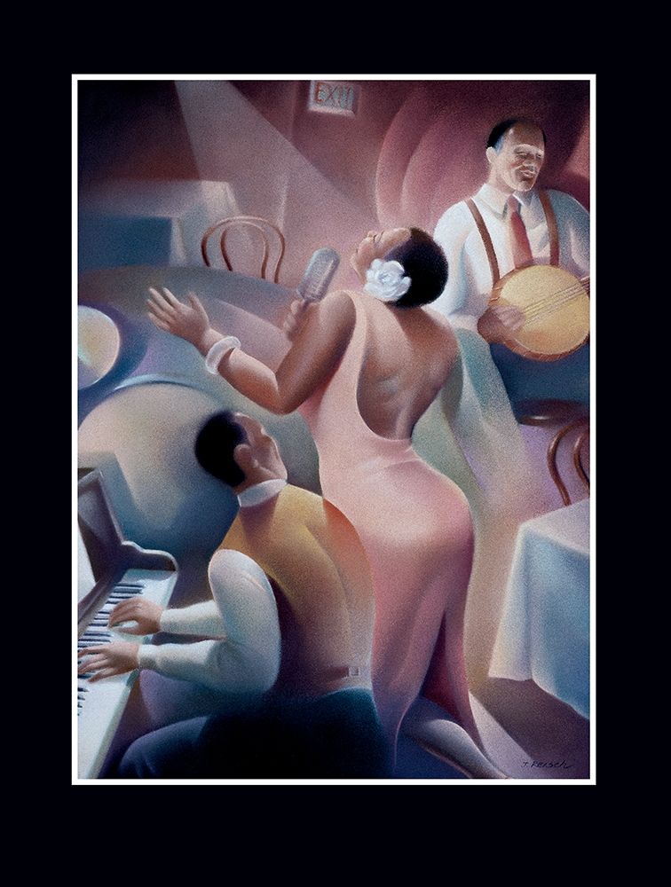Lady Singing Blues art print by Unknown for $57.95 CAD