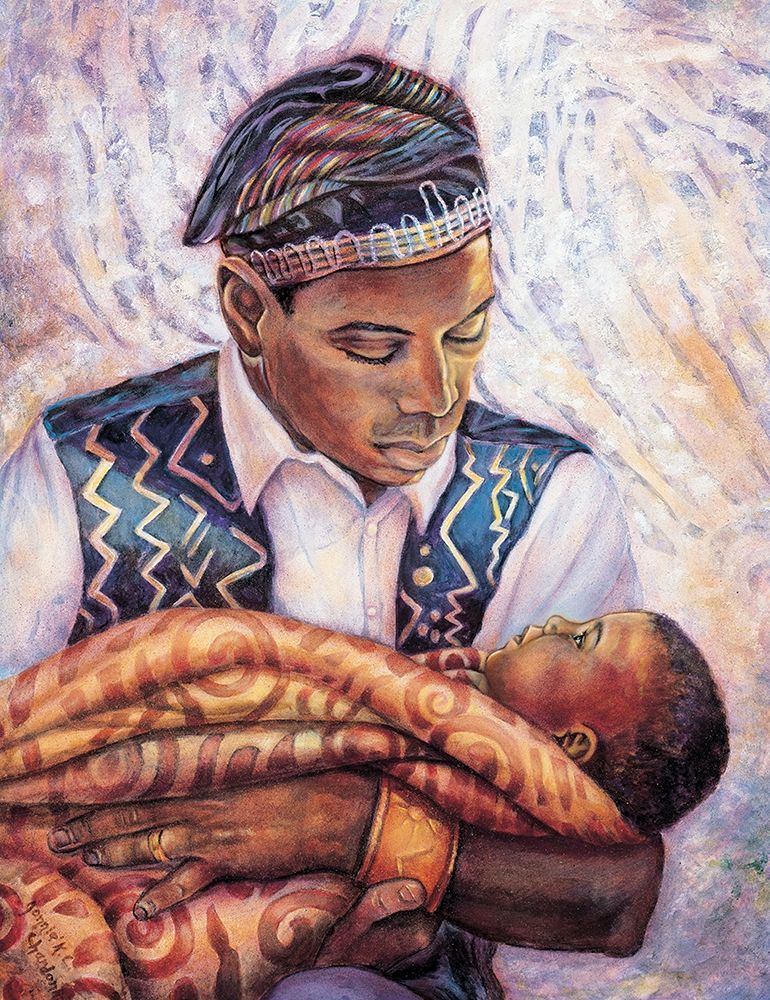 Father and Infant art print by Unknown for $57.95 CAD