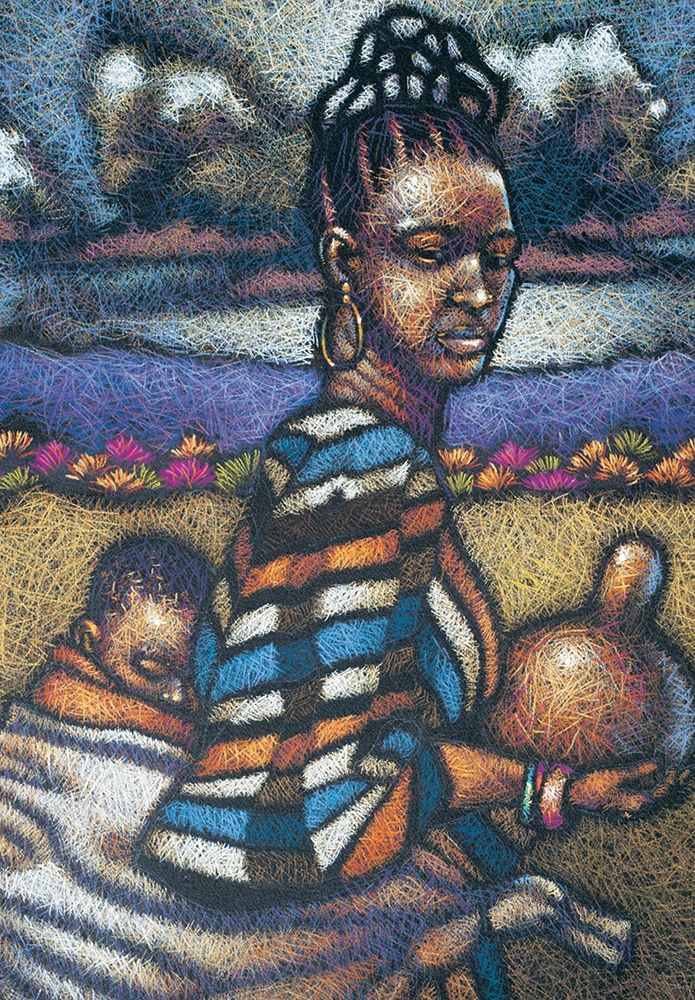 Nubian Lady and Child art print by Unknown for $57.95 CAD