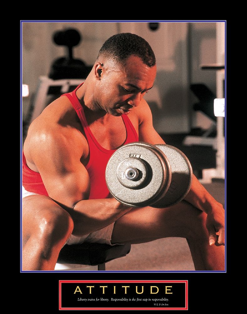 Attitude - Weight Lifter art print by Unknown for $57.95 CAD