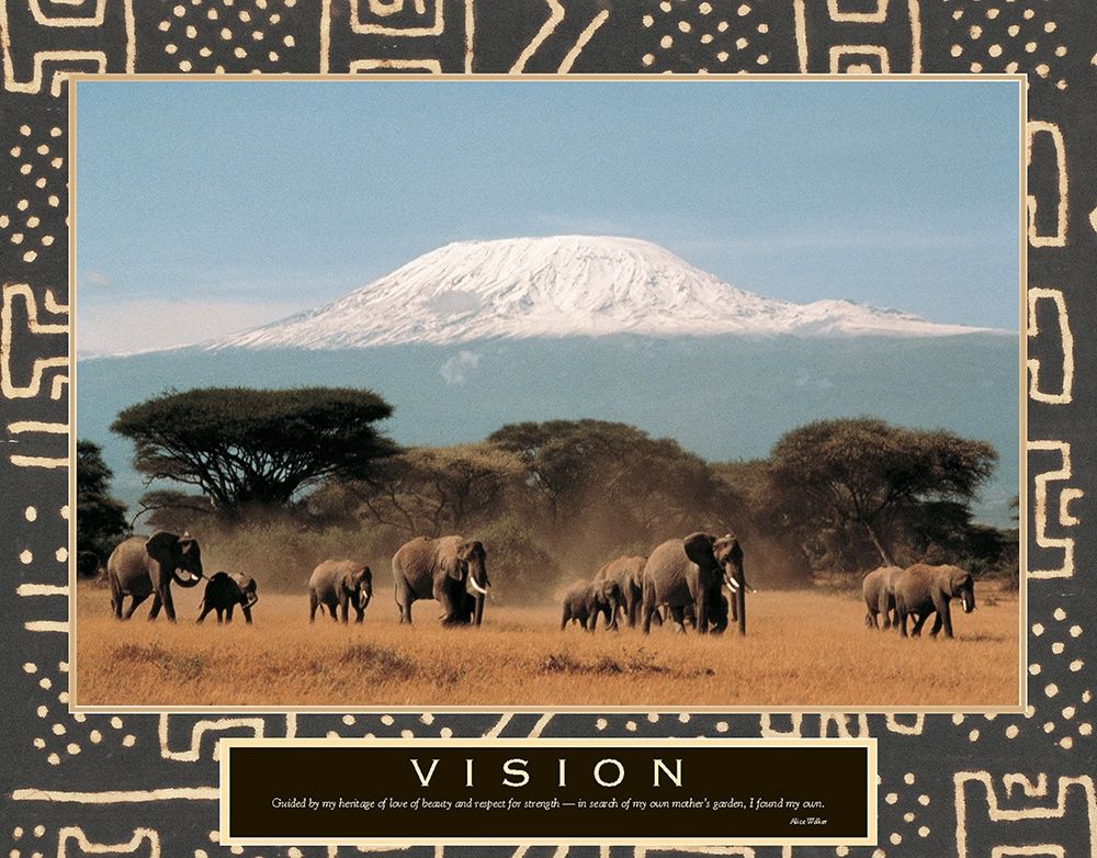 Vision - Elephant Herd art print by Unknown for $57.95 CAD