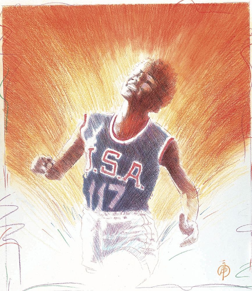 Determination - woman Runner art print by Unknown for $57.95 CAD