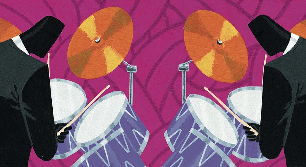 Dueling Drummers art print by Unknown for $57.95 CAD