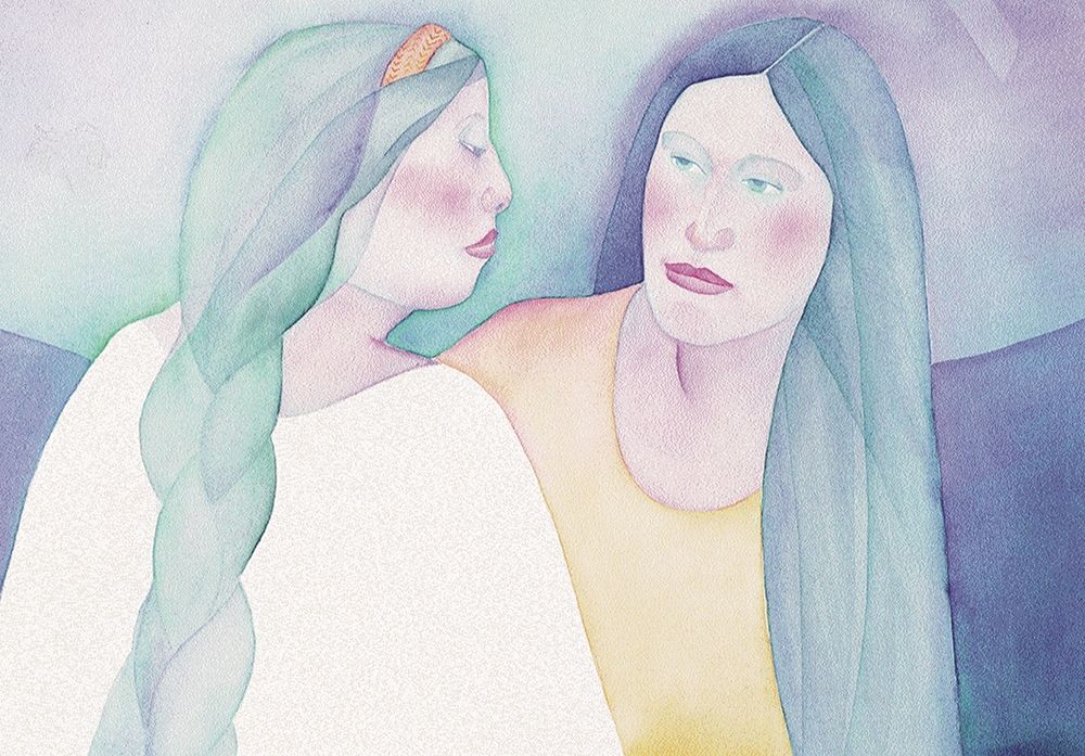 Two Sisters art print by Unknown for $57.95 CAD