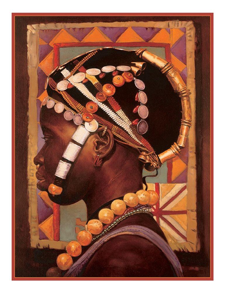 African Head Dress art print by Unknown for $57.95 CAD