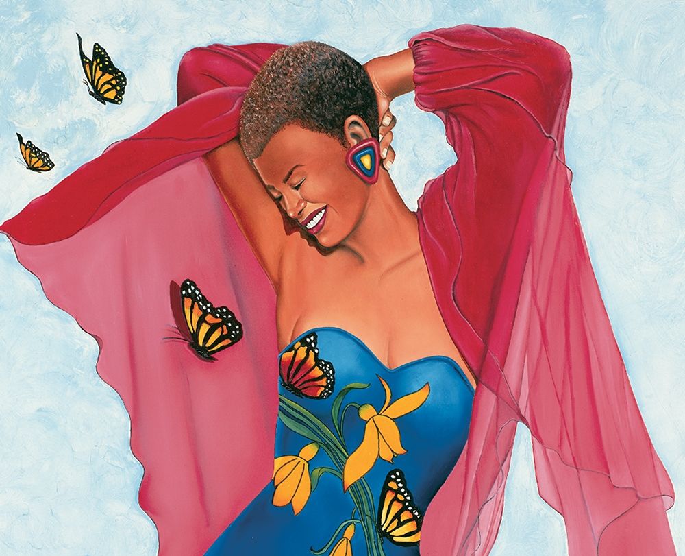 Butterfly Babe art print by Unknown for $57.95 CAD