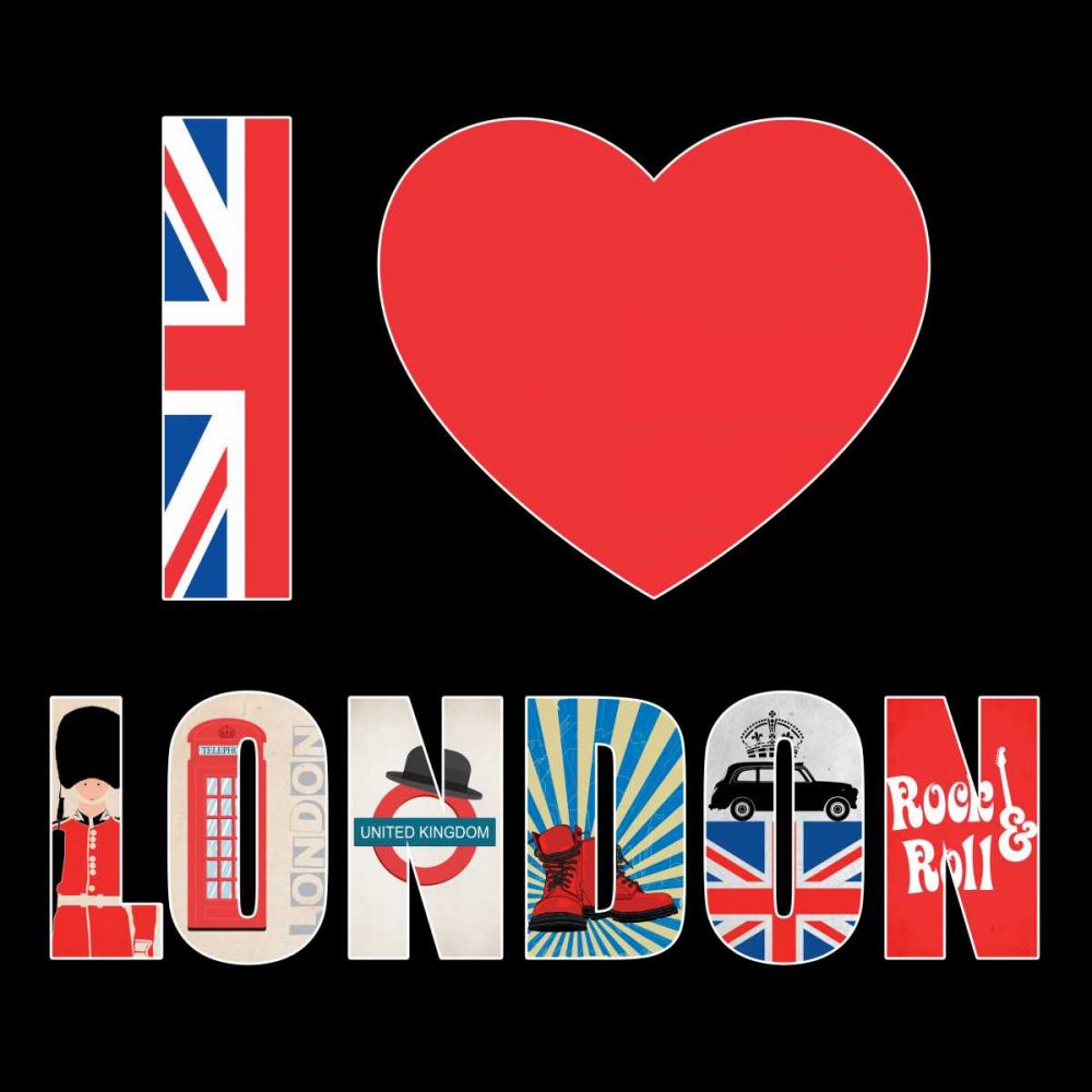 I love London art print by BRAUN Studio for $57.95 CAD