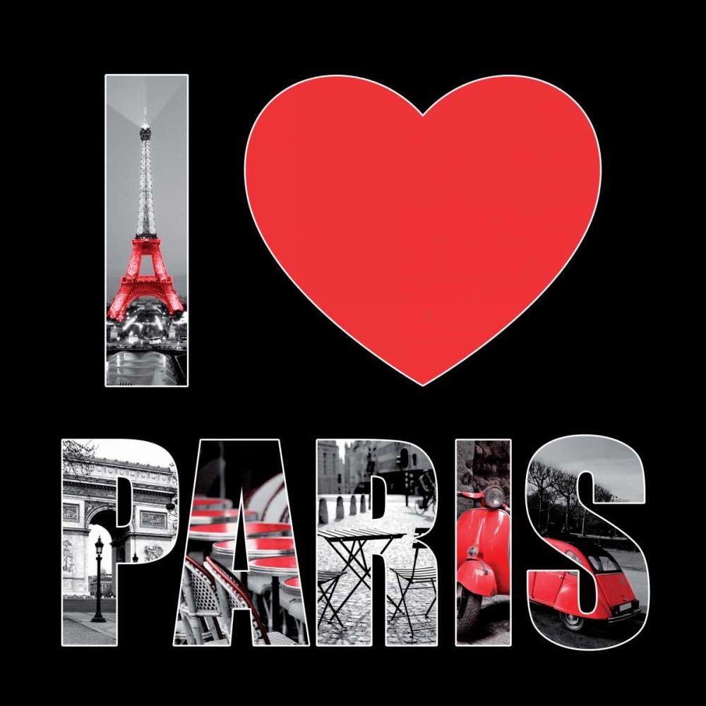 I love Paris art print by BRAUN Studio for $57.95 CAD