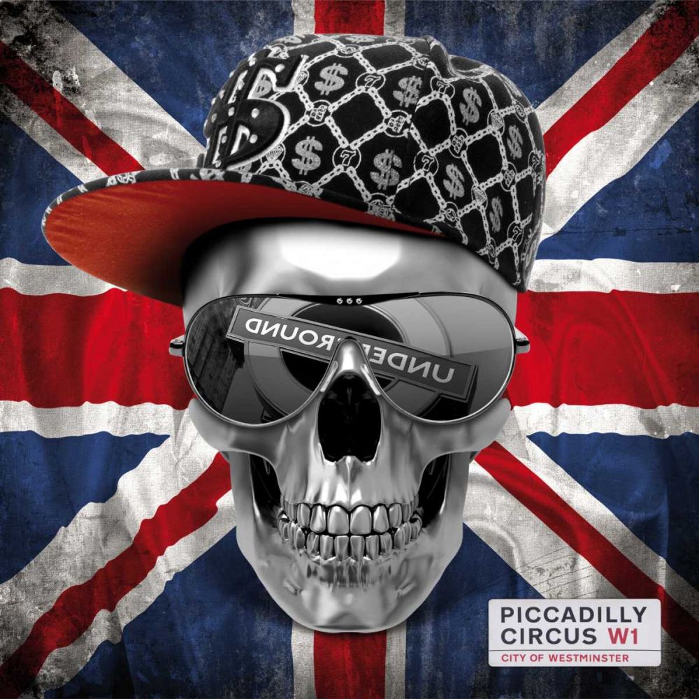 Skull Union Jack art print by BRAUN Studio for $57.95 CAD