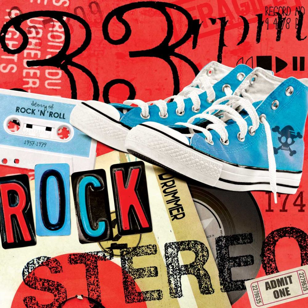 Rock en stereo art print by BRAUN Studio for $57.95 CAD