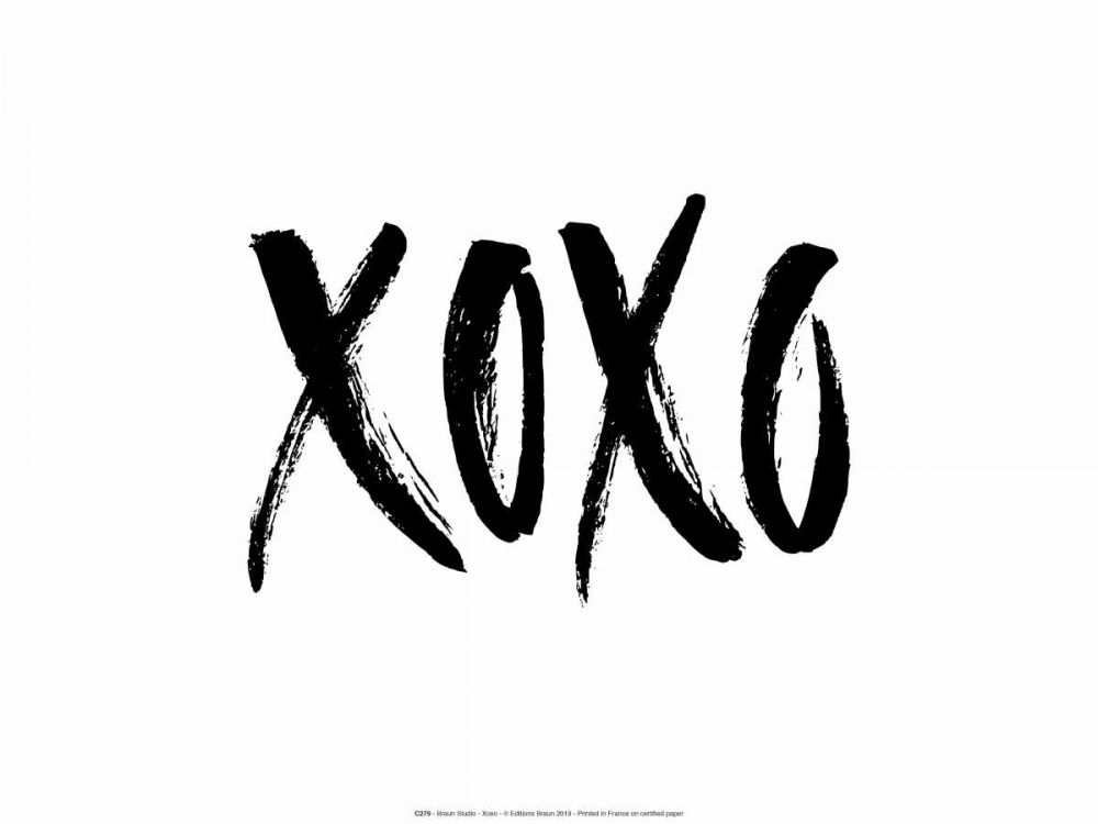Xoxo art print by BRAUN Studio for $57.95 CAD