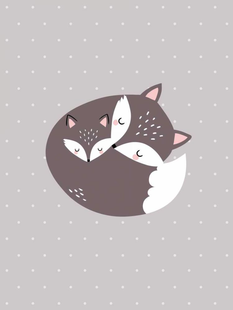 Renards lov├â┬⌐s art print by BRAUN Studio for $57.95 CAD