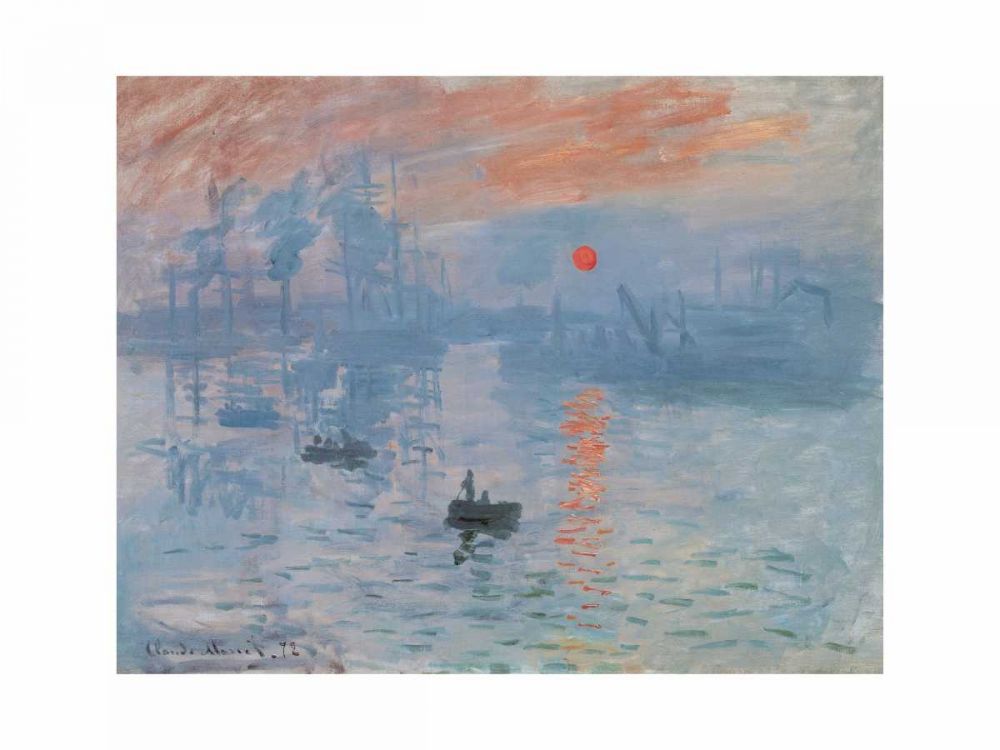 Impression, soleil levant art print by Claude Monet for $57.95 CAD