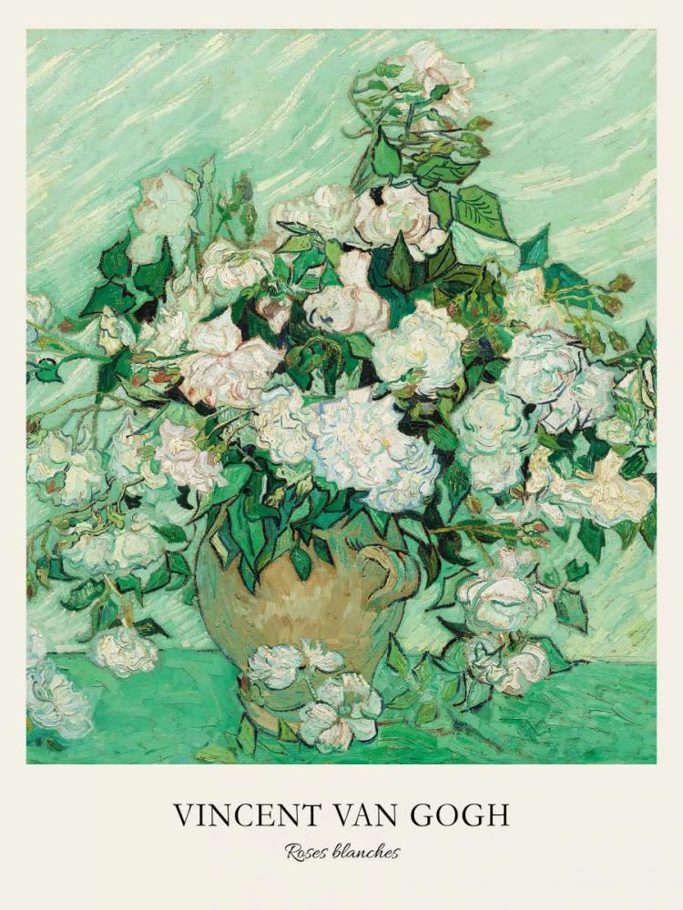 Roses blanches art print by Vincent Van Gogh for $57.95 CAD