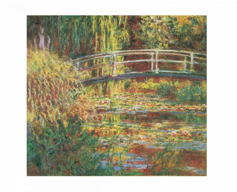 Le bassin aux nympheas, harmonie rose art print by Claude Monet for $57.95 CAD